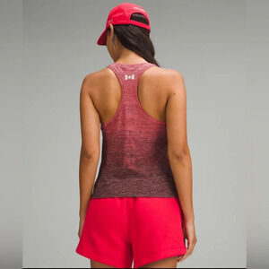 🆕🇨🇦 Lululemon Team Canada Swiftly Tech Waist Length Cherry Pop Dark Spor…